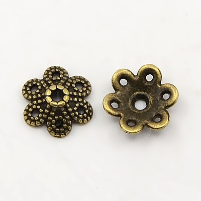 Tibetan Style Alloy Bead Caps K08YE071-1