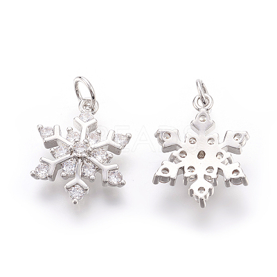 Brass Micro Pave Cubic Zirconia Pendants LS-KK-F774-10P-NR-1