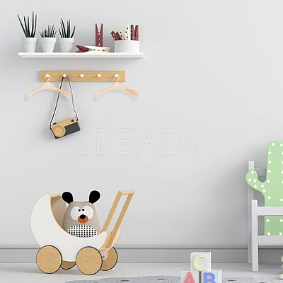 12Pcs Wood Doll Clothes Hangers AJEW-GO0001-22A-1