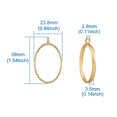 Rack Plating Alloy Open Back Bezel Pendants PALLOY-TA0001-10G-1