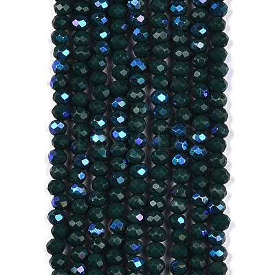 Electroplate Opaque Solid Color Glass Beads Strands LS-EGLA-A044-P3mm-L12-1