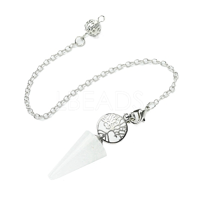 Natural Quartz Crystal Cone Dowsing Pendulum Big Pendants G-C114-02P-21-1