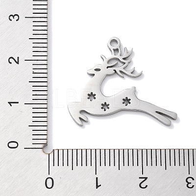 Christmas Theme Anti-Tarnish 304 Stainless Steel Pendants STAS-R003-04P-06-1