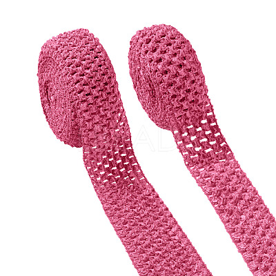 2 Rolls 2 Sizes Polyester Elastic Ribbon EW-TA0001-02D-1