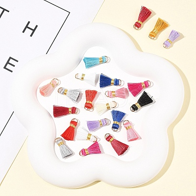 20Pcs Handmade Polycotton(Polyester Cotton) Tassel Decorations FIND-FS0003-27F-1