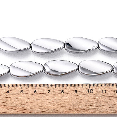 Electroplate Glass Beads Strands EGLA-N055-02N-1