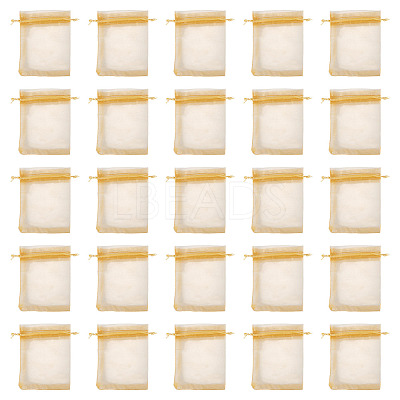 50Pcs Organza Bags Jewellery Storage Pouches Wedding Favour Party Mesh Drawstring Gift OP-TA0001-16C-1