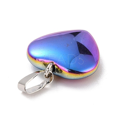 Electroplate Non-magnetic Synthetic Hematite Pendants G-I315-01C-1