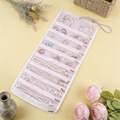 Polyester Jewelry Rolls for Rings Earrings Necklaces AJEW-WH0410-354A-1