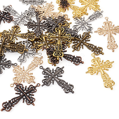Hollow Alloy Big Pendants PALLOY-CD0001-07-1