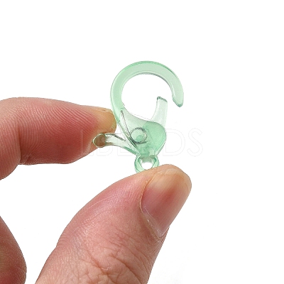 Transparent Plastic Lobster CLaw Clasps KY-H005-A05-1