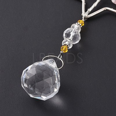 Teardrop Acrylic Beads Big Pendant Decorations LS-HJEW-D029-01P-B-1