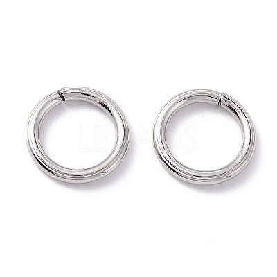 Non-Tarnish 304 Stainless Steel Open Jump Rings STAS-C040-01I-P-1