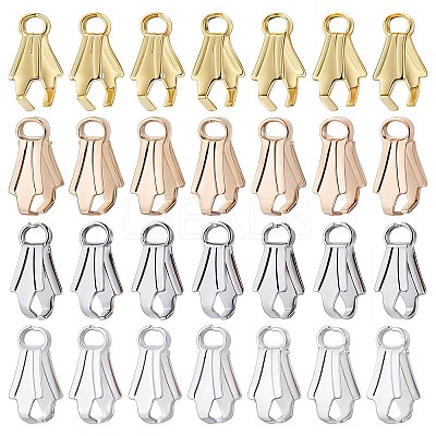 200Pcs 4 Colors Alloy Ice Pick Pinch Bails FIND-SC0006-12-1