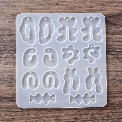 DIY Irregular Shape Pendant Silicone Molds DIY-F134-05C-1