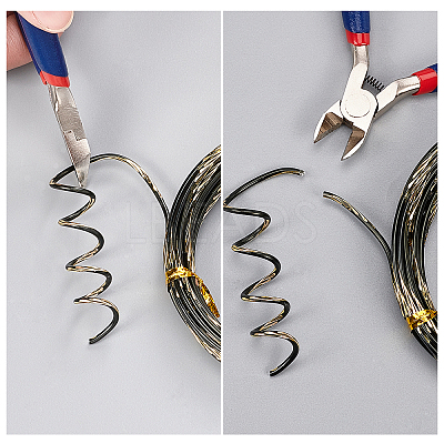 Textured Round Aluminum Craft Wire AW-BC0003-21A-1