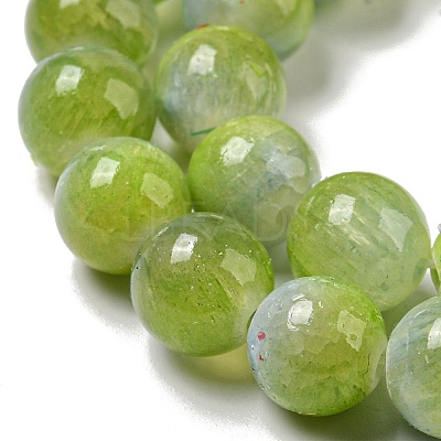 Dyed Natural White Jade Beads Strands G-F764-02A-1