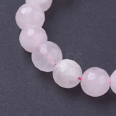 Natural Rose Quartz Beads Strands G-G099-F8mm-15-1
