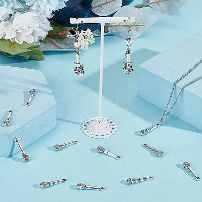60Pcs Tibetan Style Alloy Pendants TIBE-SC0004-55-RS-1