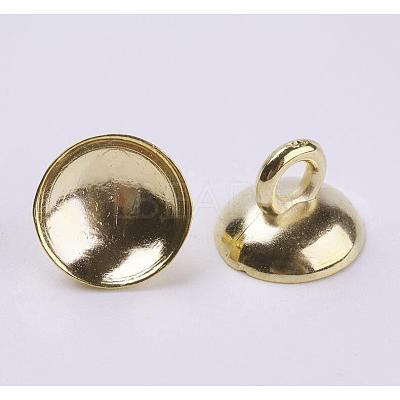 Plastic Bead Cap Pendant Bails KY-K003-02B-1
