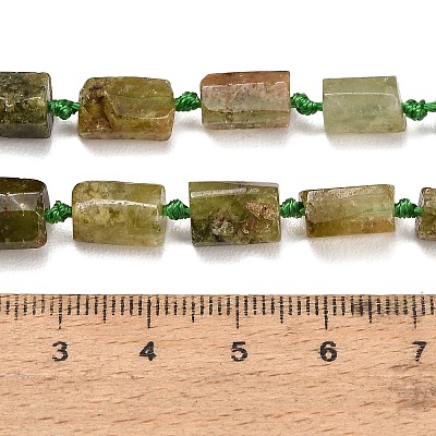 Natural Green Garnet Beads Strands GG-CBAA9B4-I01-1