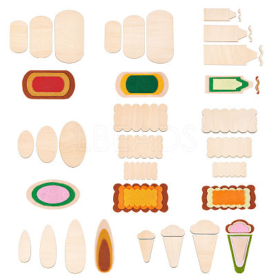 Unfinished Wood Cutouts WOOD-WH0029-18-1