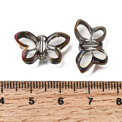 Electroplated Transparent Glass Beads Strands GL-CBA98F0-03D-1