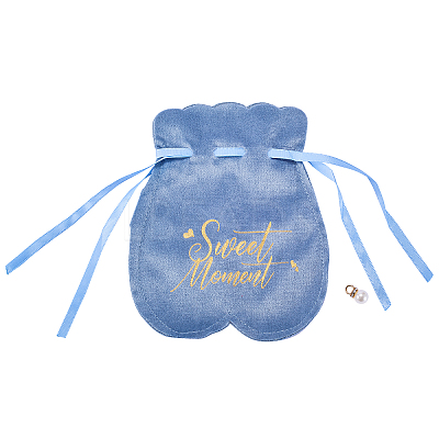 Velvet Jewelry Drawstring Gift Bags ABAG-CJC0003-02A-1