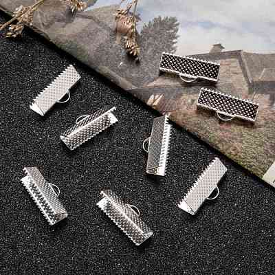Iron Ribbon Crimp Ends X-IFIN-S008-S-1