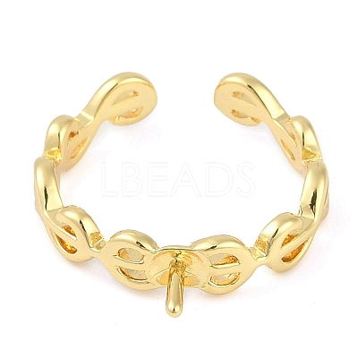 Brass Cuff Finger Ring Settings LS-KK-L219-15A-G-1