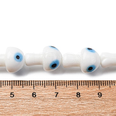 Handmade Evil Eye Lampwork Beads Strands LAMP-S069-01A-1