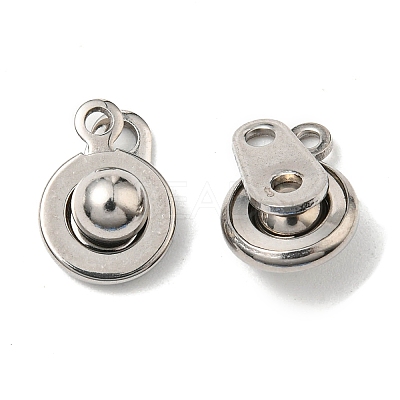 Brass Snap Clasps KK-P164-21P-1