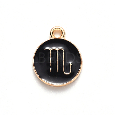 Alloy Enamel Pendants ENAM-S124-01A-08L-1