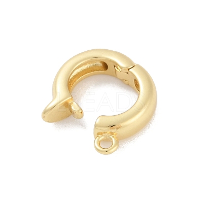 Rack Plating Brass Fold Over Clasps KK-A224-26B-G-1