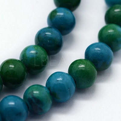 Synthetic Chrysocolla Beads Strands G-I199-34-8mm-1