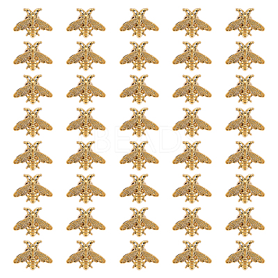 40Pcs Alloy Bees Lapel Pin Backs JEWB-GO0001-21AG-1