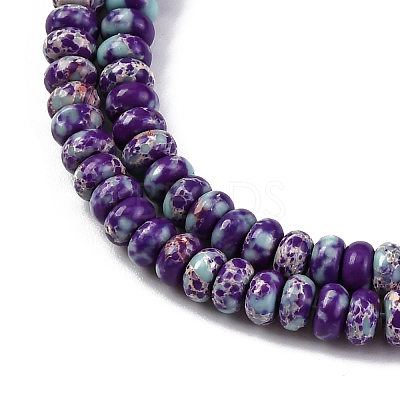 Synthetic Imperial Jasper Dyed Beads Strands G-K343-C39-05-1
