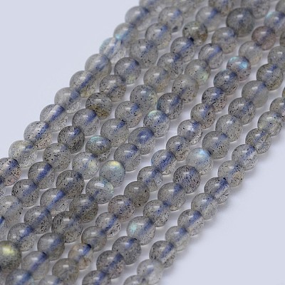 Natural Labradorite Beads Strands G-I206-46-3mm-1