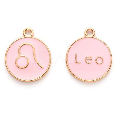 Alloy Enamel Pendants X-ENAM-S124-01A-09G-1