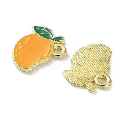 Fruit Alloy Enamel Charms PALLOY-S058-01LG-29-1