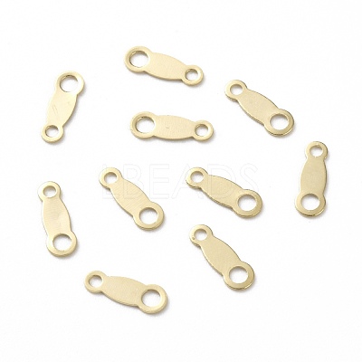 Brass Chain Tabs KK-L205-01G-1