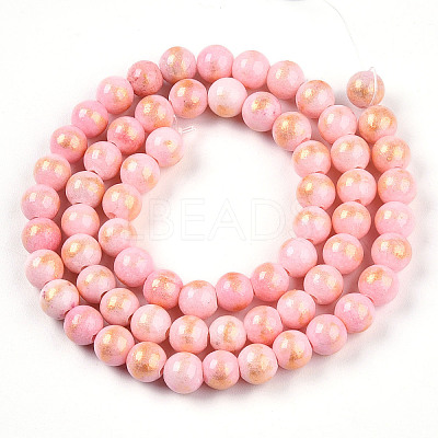 Natural Mashan Jade Beads Strands G-A255-A01-02B-1