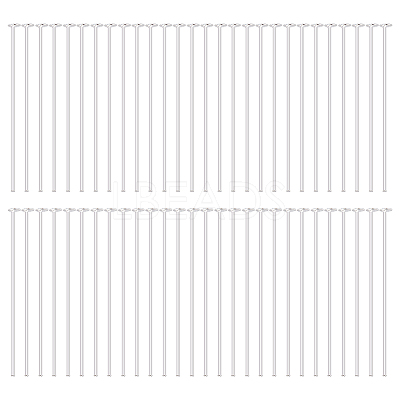 60Pcs 925 Sterling Silver Flat Head Pins STER-BC0002-17A-1