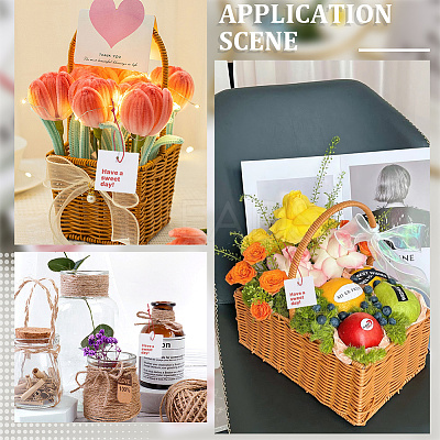 200Pcs Paper Thanks Greeting Cards DIY-SP0004-35-1