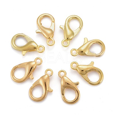 Zinc Alloy Lobster Claw Clasps X-E105-G-NF-1