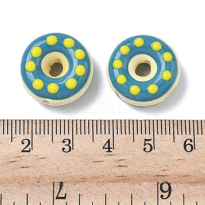 Handmade Porcelain Enamel Beads PORC-K003-09C-1