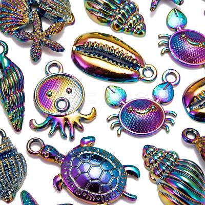 20Pcs 10 Style Alloy Pendants FIND-LS0001-22MC-1
