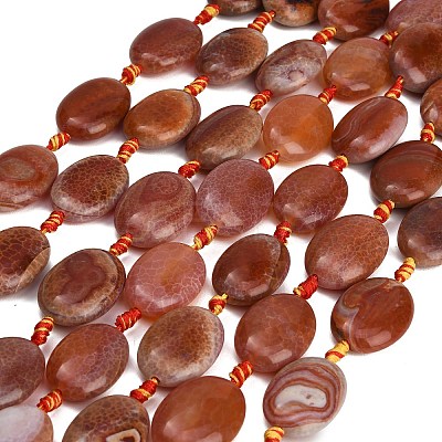 Natural Fire Crackle Agate Beads Strands GG-CBAE0EB-03A-1