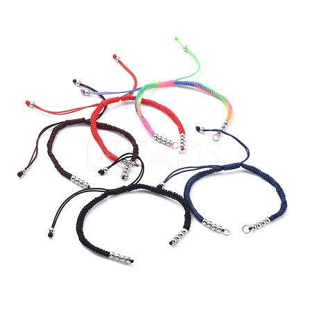 Adjustable Nylon Thread Bracelet Making AJEW-JB00513-1