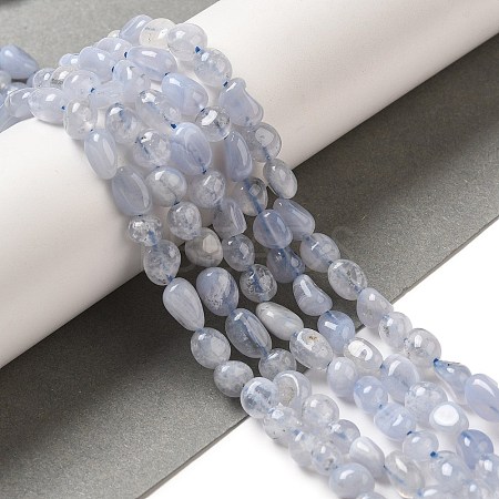 Natural Blue Lace Agate Beads Strands G-L608-A02-01A-1
